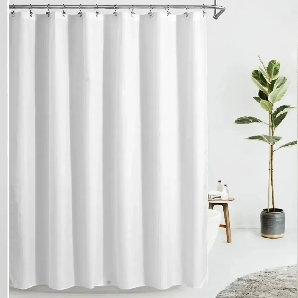 Excell White Polyester Single Panel Drape Curtain 72 x 72